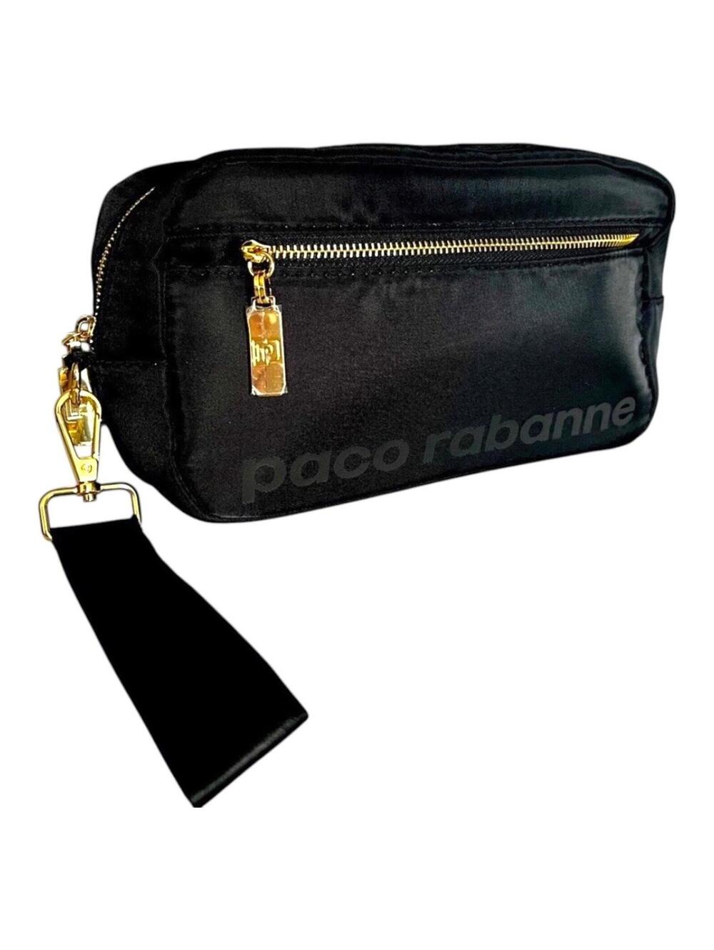 PACO RABANNE Men’s‎ Black Toiletry Travel Pouch NWOT No box